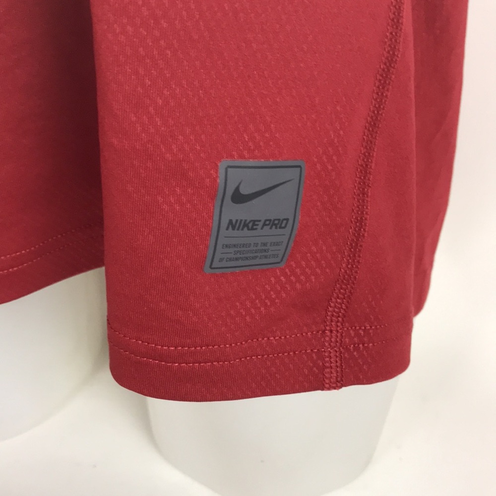 Nike Pro Dri-Fit Fitted T-Shirt mens size XL burgundy - Picture 7 of 8